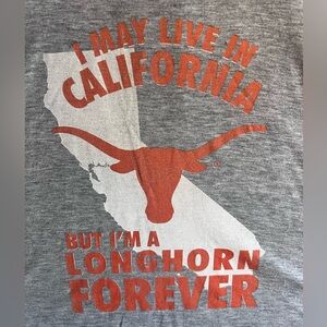 Gray Texas Longhorn Graphic Tank Top